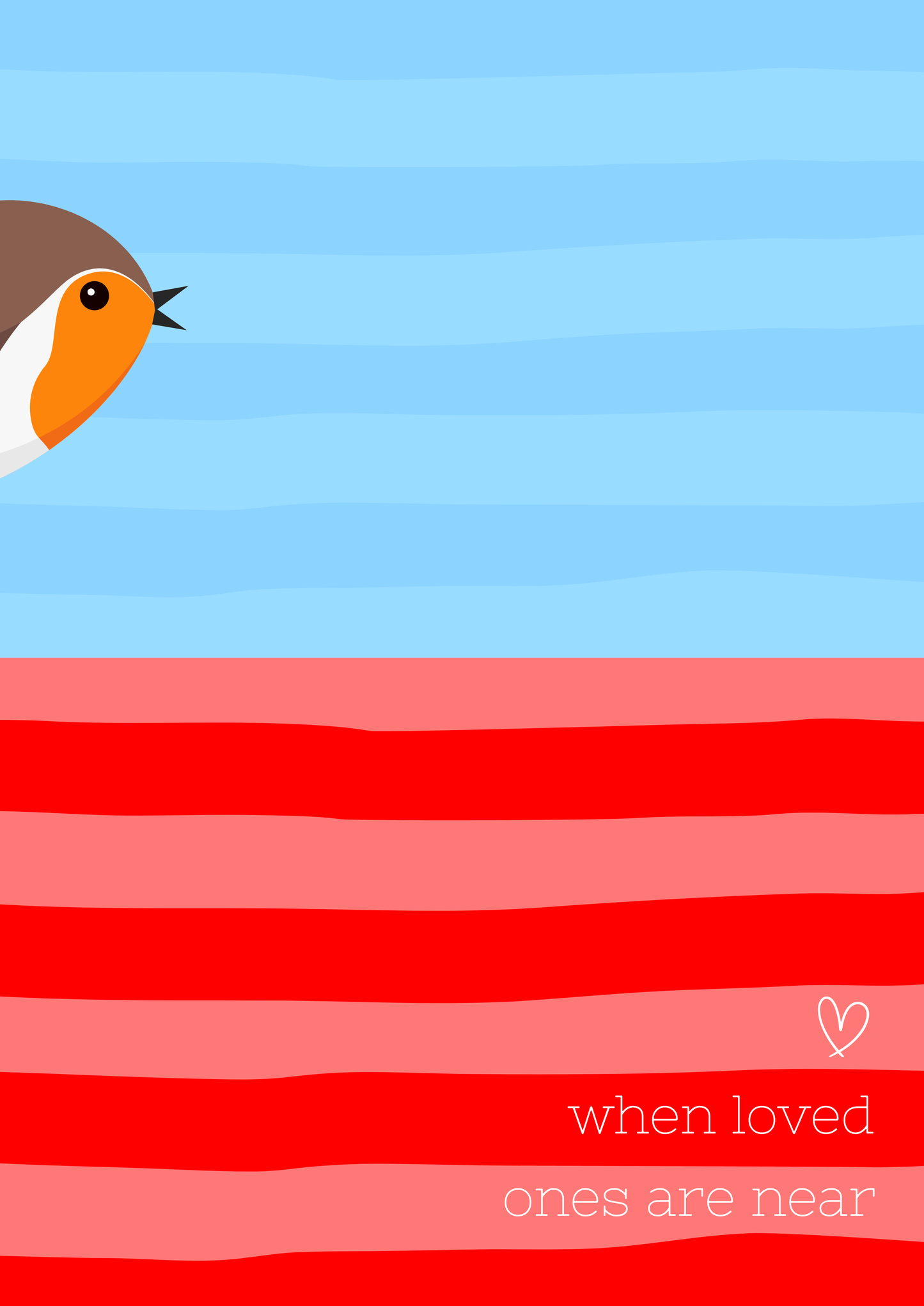 Robin's appear wall art print