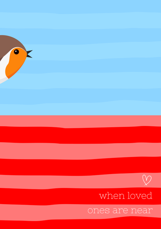 Robin's appear wall art print