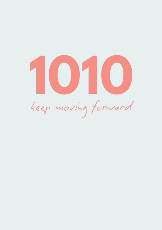 1010 Angel Time Wall Art Print | Keep moving forward
