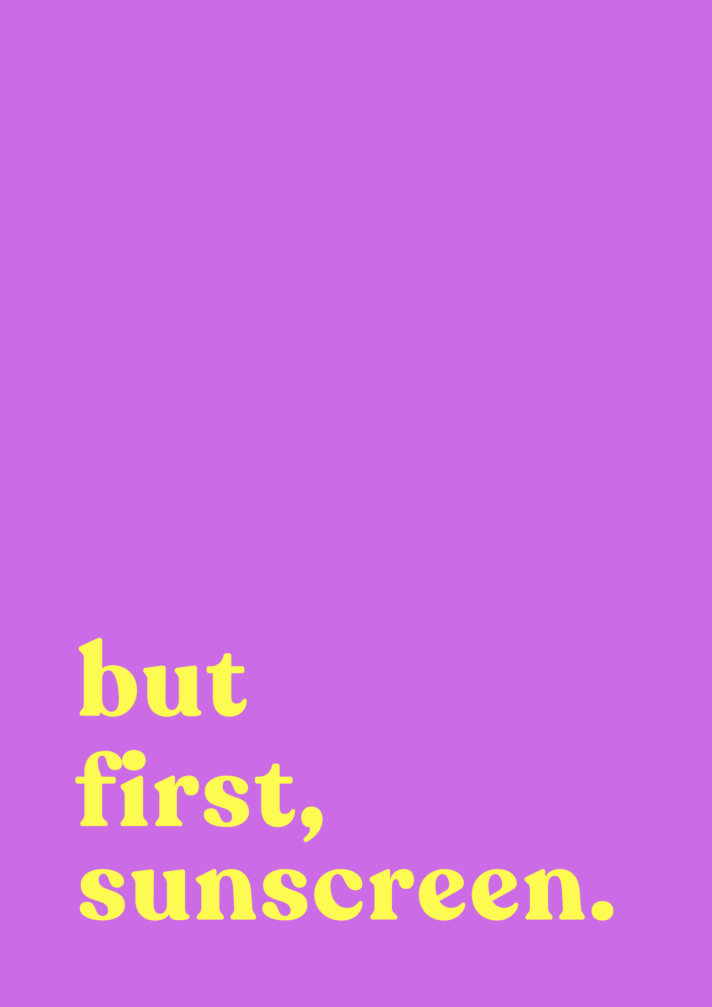 But first, sunscreen | DIC x Barley Designs SPF Art Print