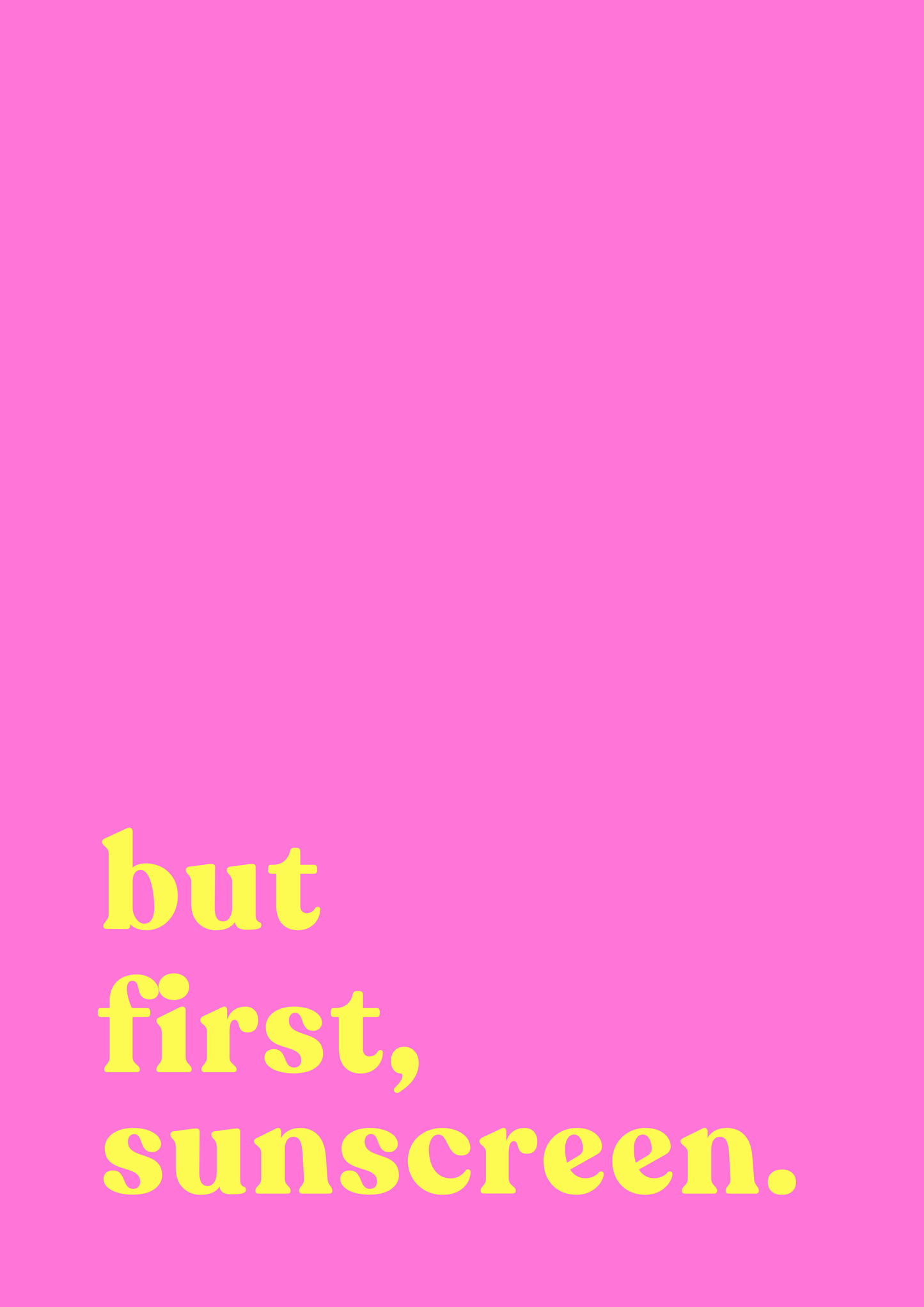 But first, sunscreen | DIC x Barley Designs SPF Art Print