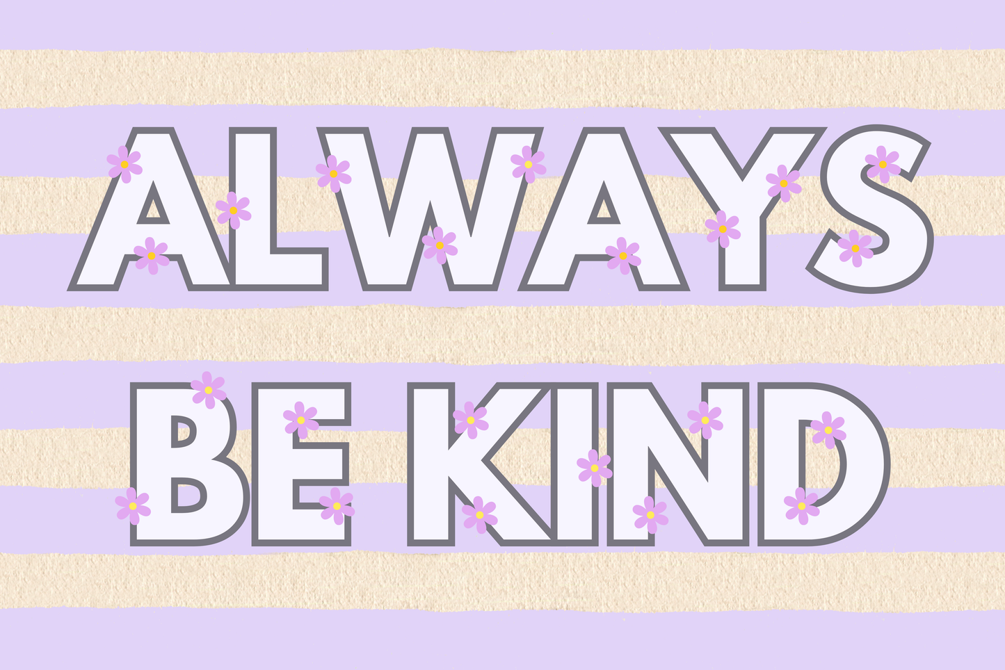 Always Be Kind wall art print | Kids room | Nursery