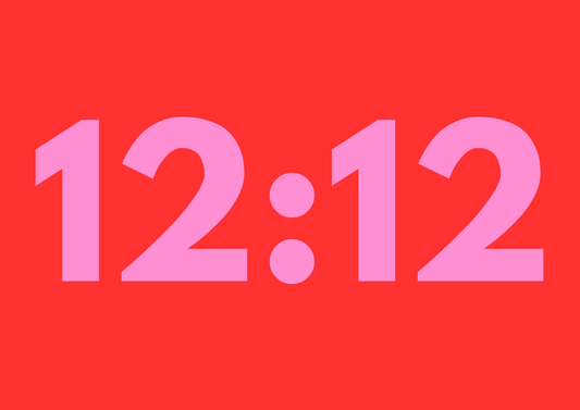 12:12 wall art print | Angel time | Transformation + new beginnings