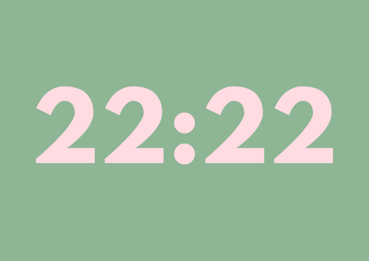 22:22 wall art print | Angel time
