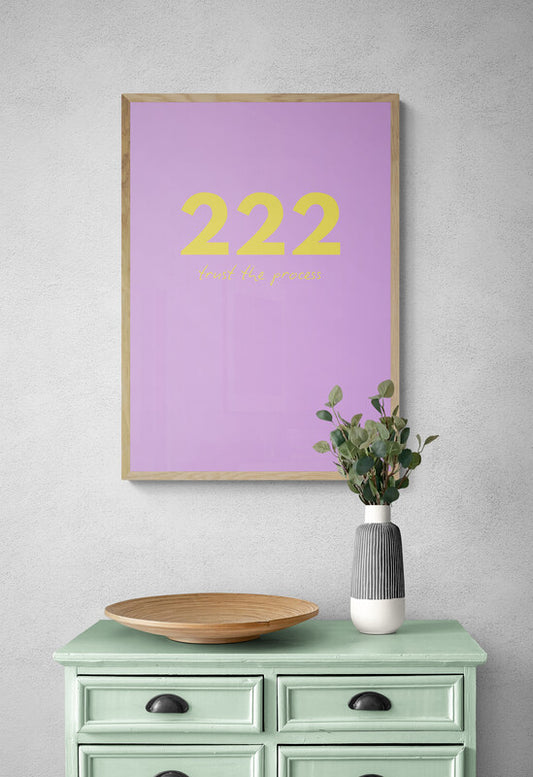 222 Angel Time Wall Art Print | Trust the process