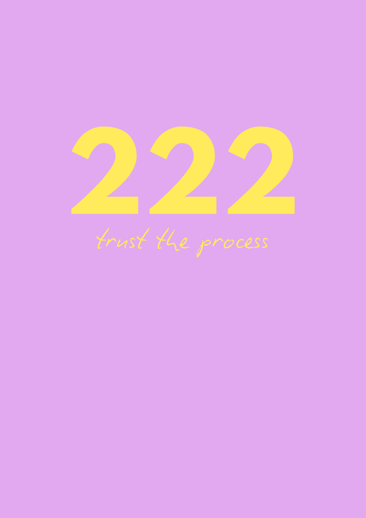 222 Angel Time Wall Art Print | Trust the process