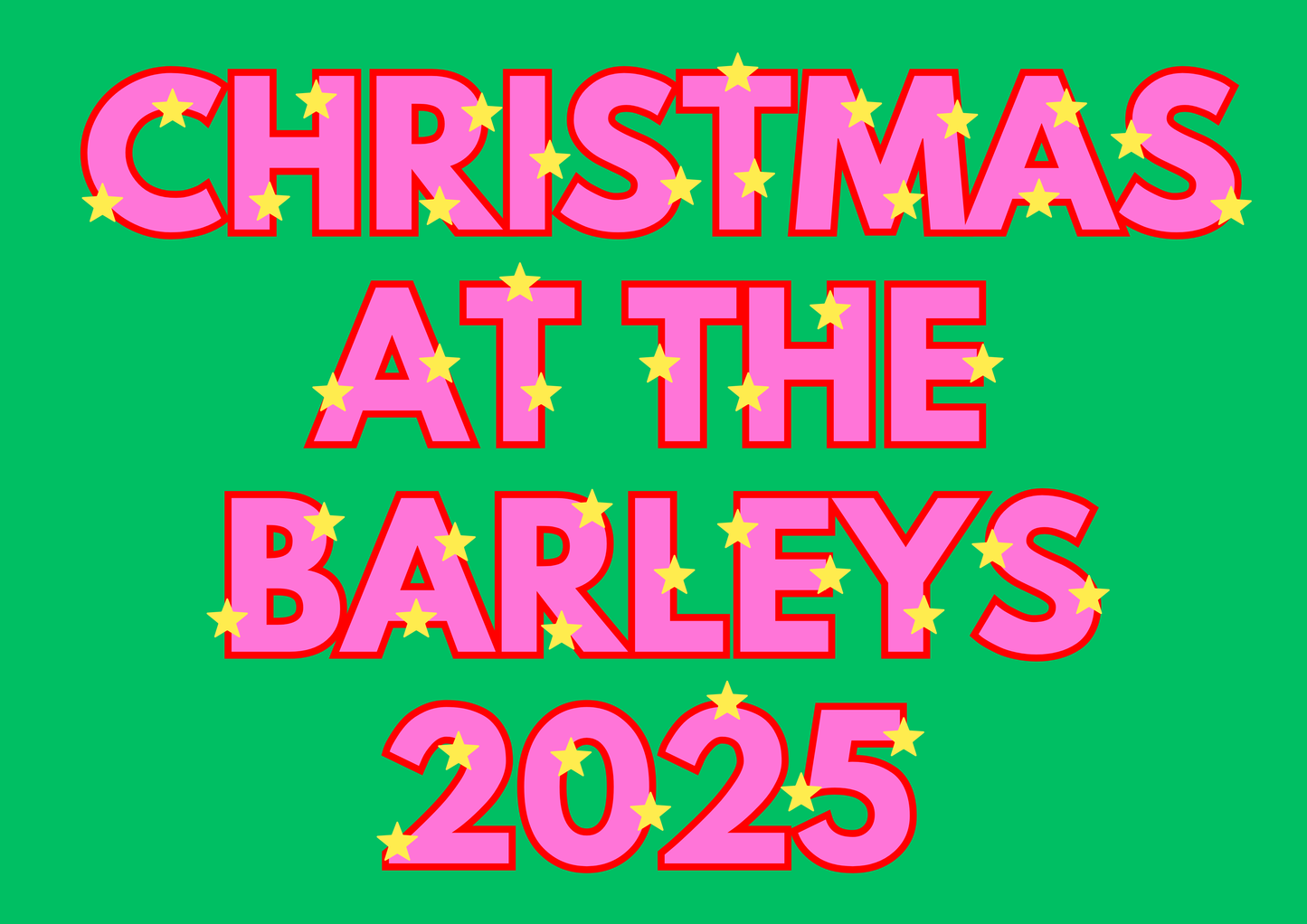 Personalised family Christmas signs