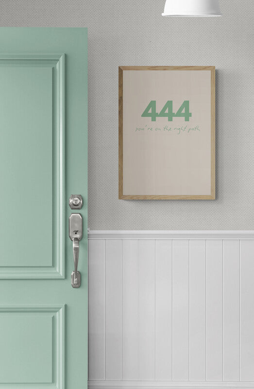 444 Angel Time Wall Art Print | You're on the right path