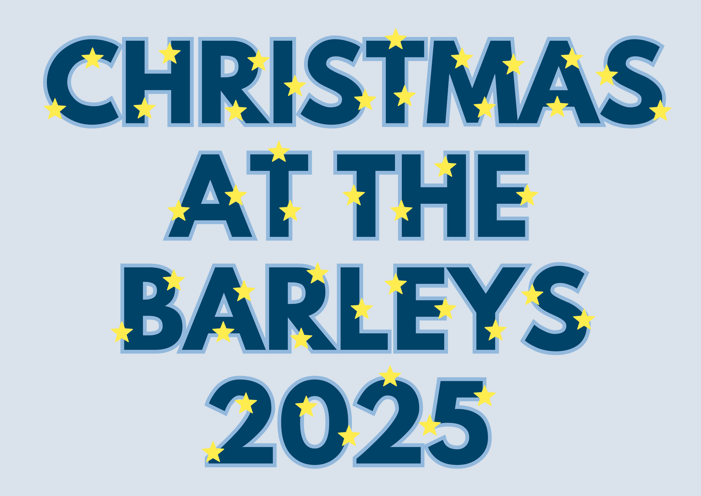 Personalised family Christmas signs