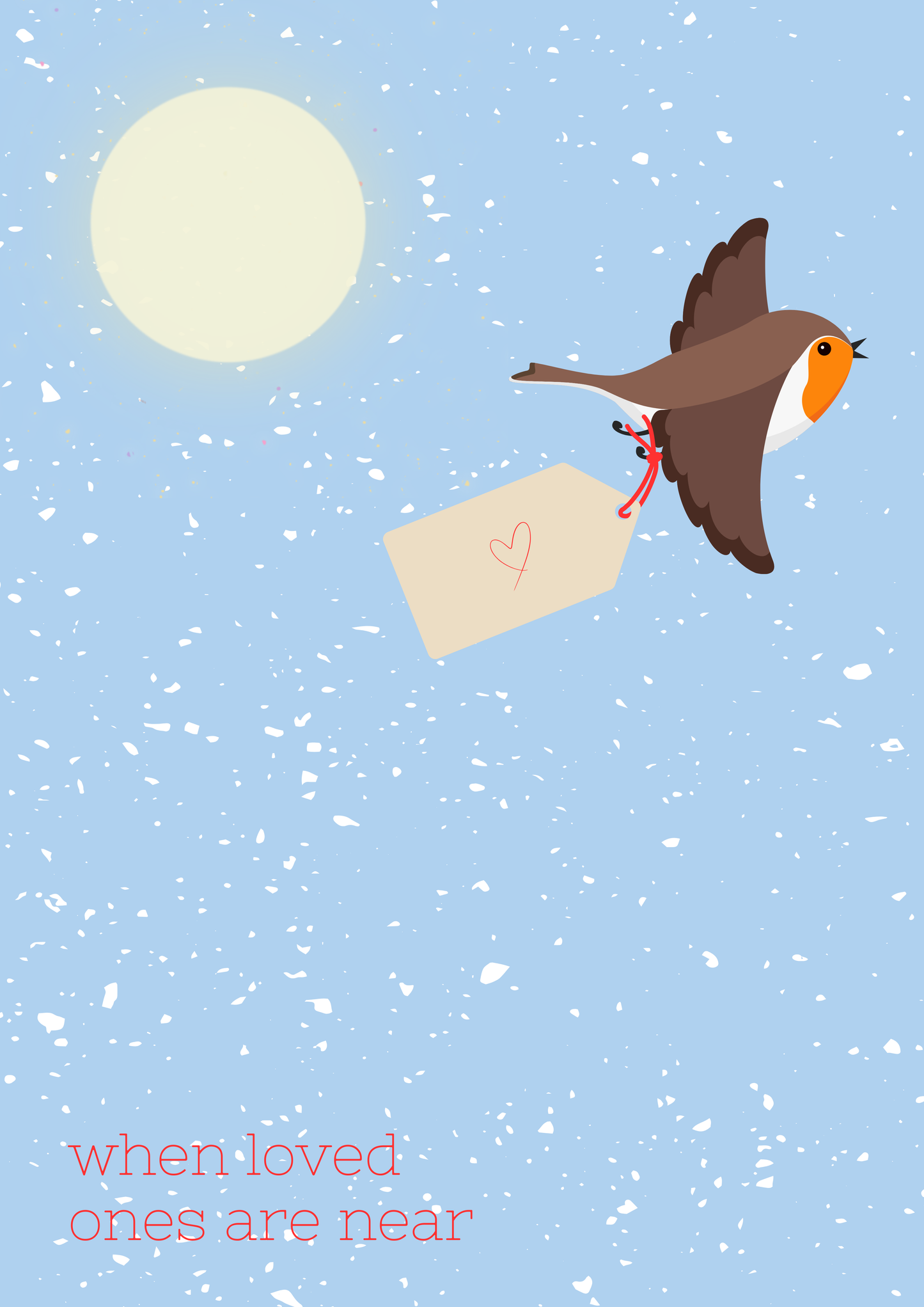 Robin's appear (flying robin) wall art print