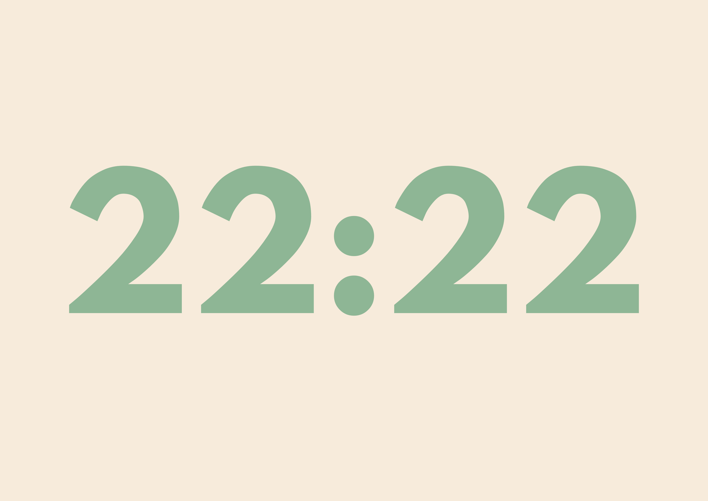 22:22 wall art print | Angel time
