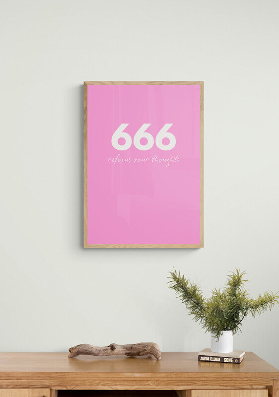 666 Angel Time Wall Art Print | Refocus your thoughts