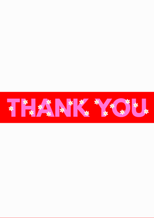 Thank You daisy sign