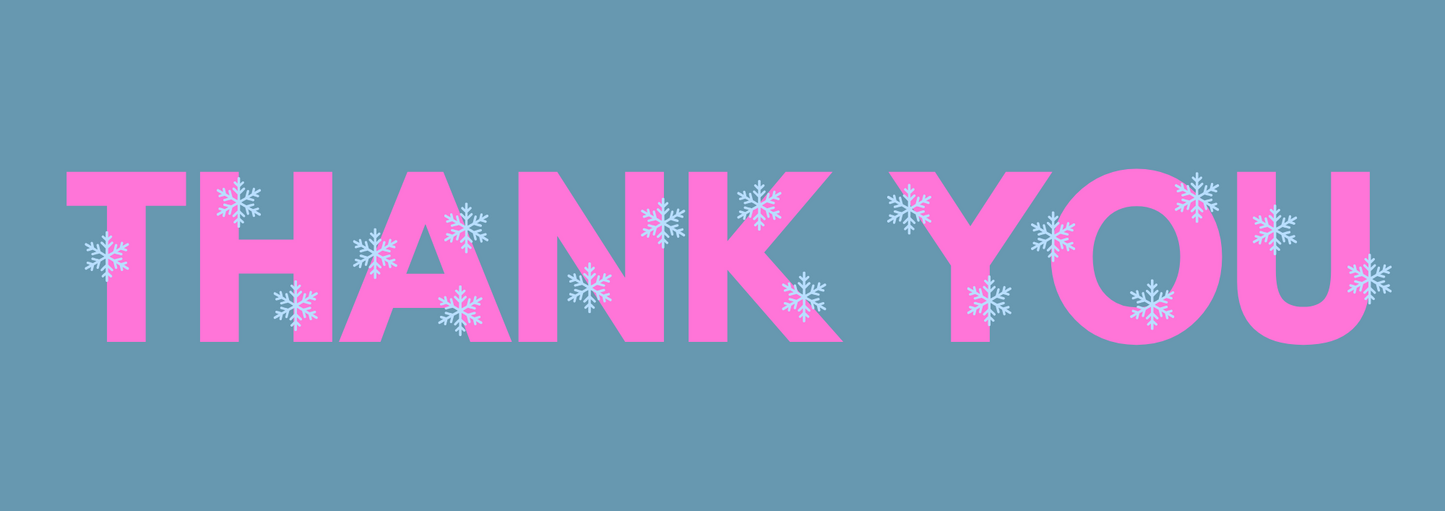 Christmas "thank you" signs