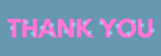 Christmas "thank you" signs