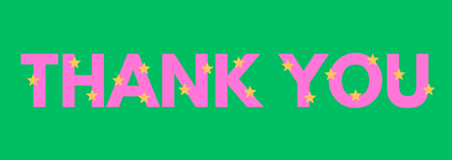 Christmas "thank you" signs