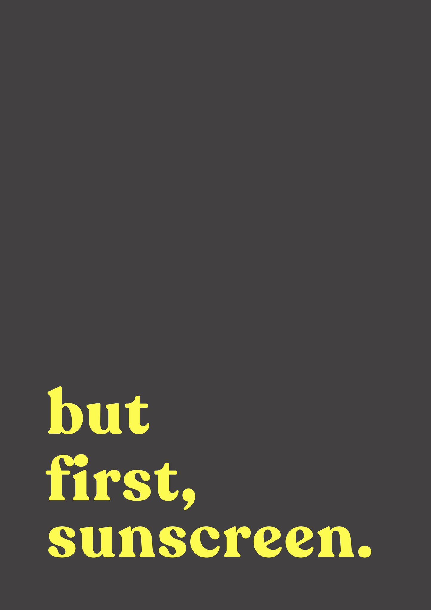 But first, sunscreen | DIC x Barley Designs SPF Art Print