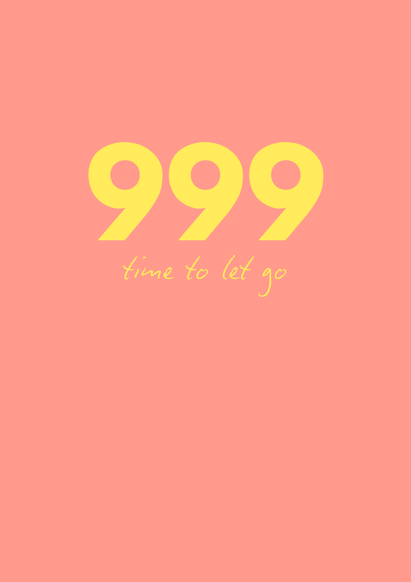 999 Angel Time Wall Art Print | Time to Let Go