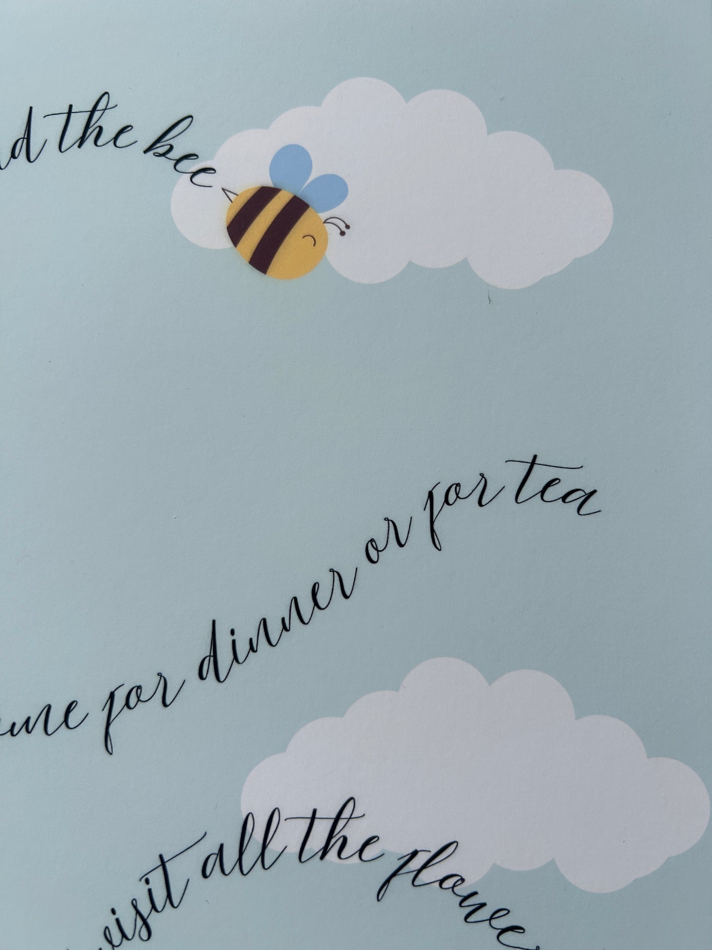 Busy Bee wall art print