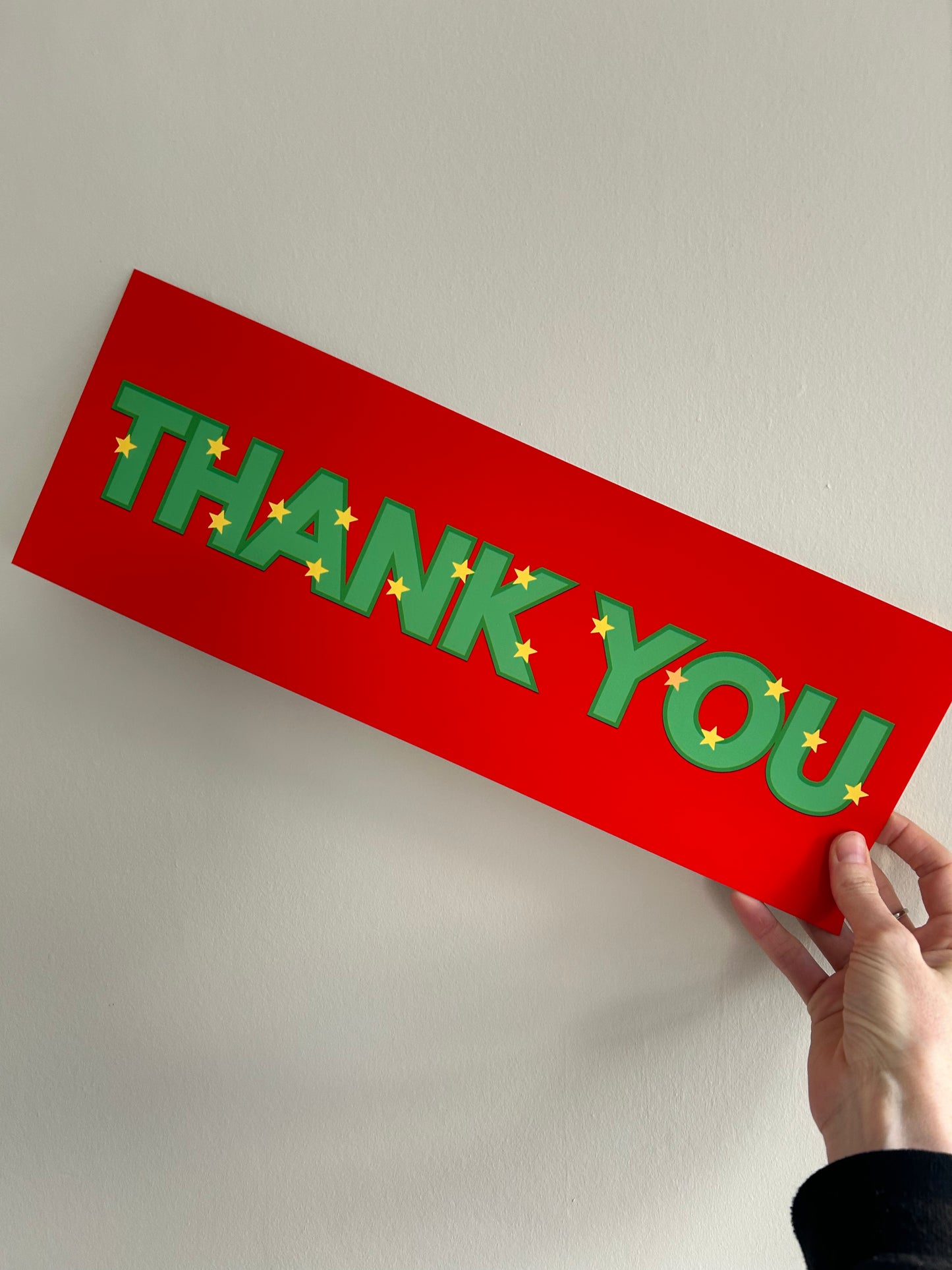 Christmas "thank you" signs