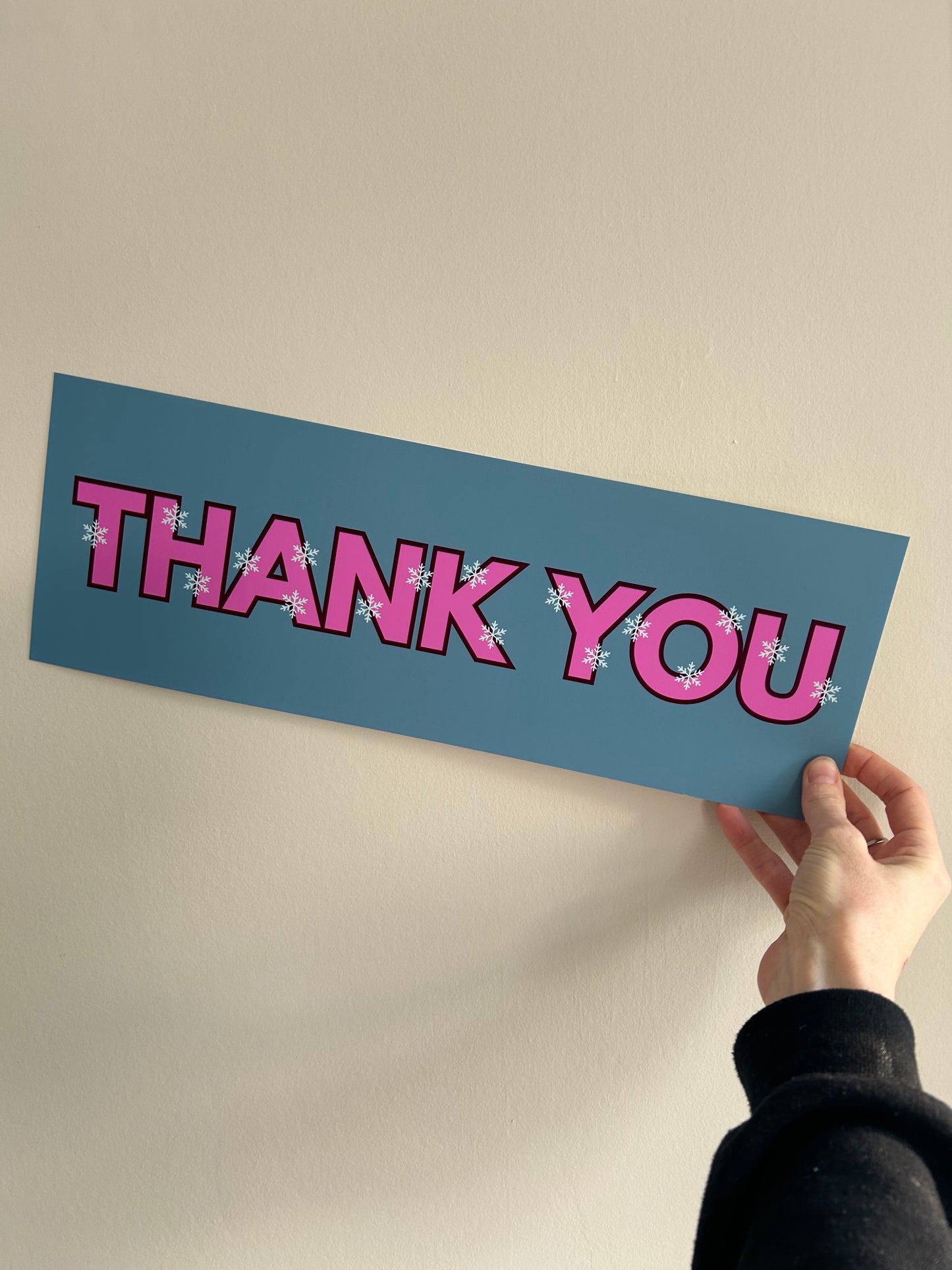 Christmas "thank you" signs