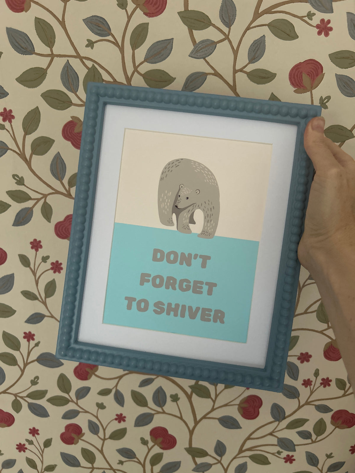 Row row row your boat wall art print collection | Polar bear | SSF