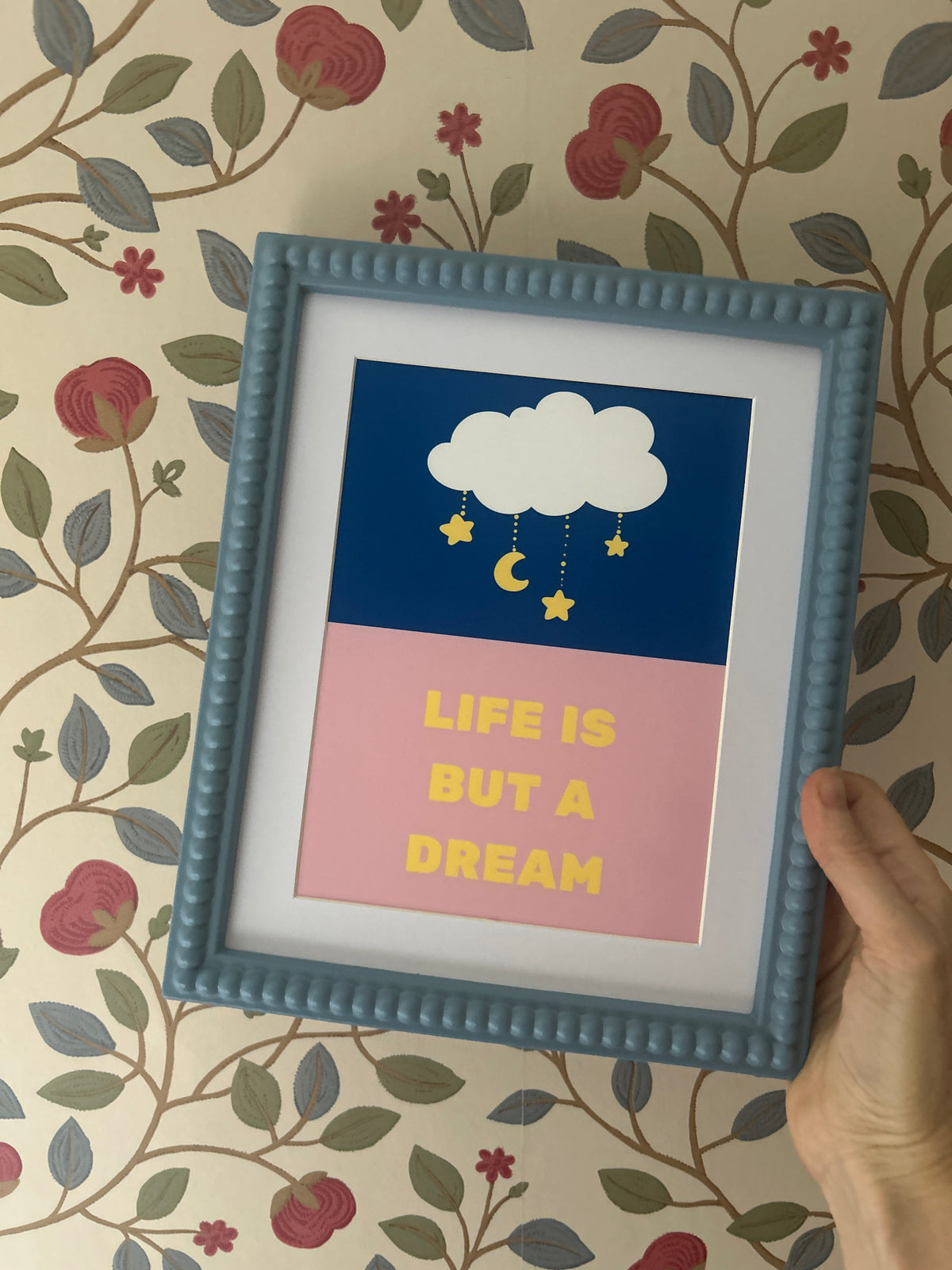 Row row row your boat wall art print collection | Life is but a dream | SSF