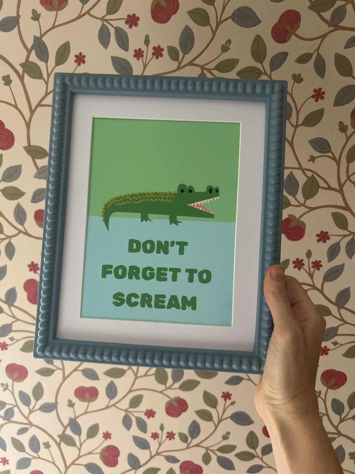 Row row row your boat wall art print collection | Crocodile SSF