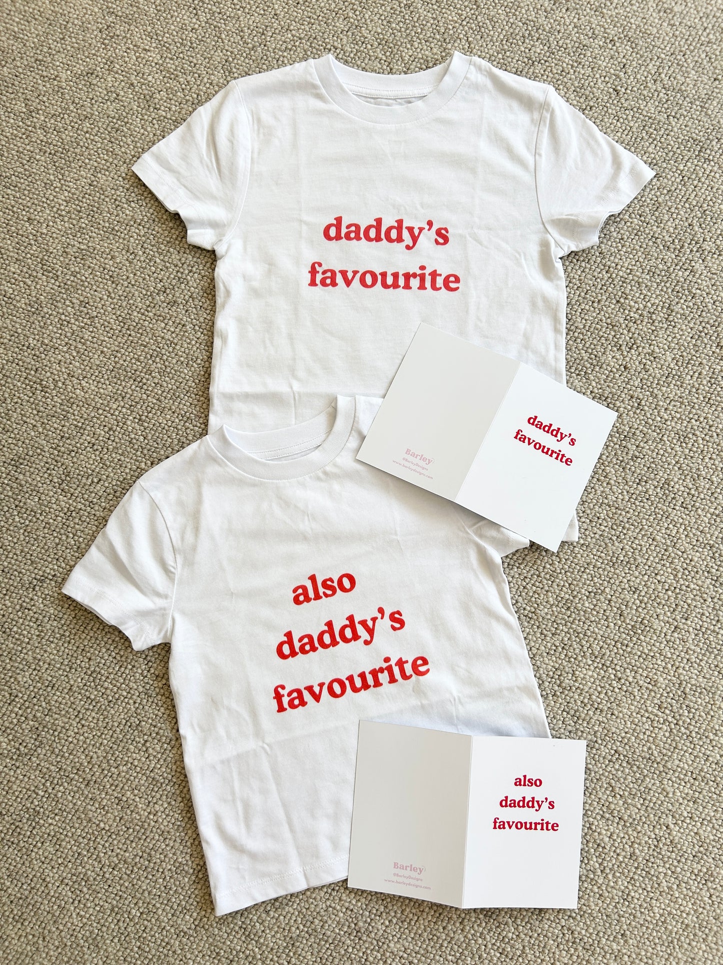 Father's Day Bundle (2 x cards and 2 x tshirts) for £42.50
