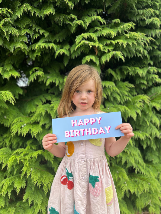 Happy birthday sign