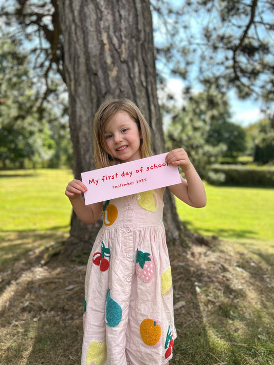First day of school sign