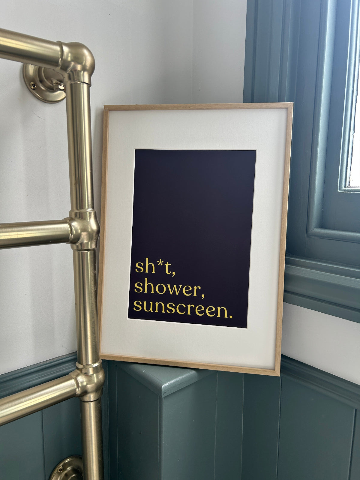 Sh*t, Shower, Sunscreen | DIC x Barley Designs Men's SPF Art Print