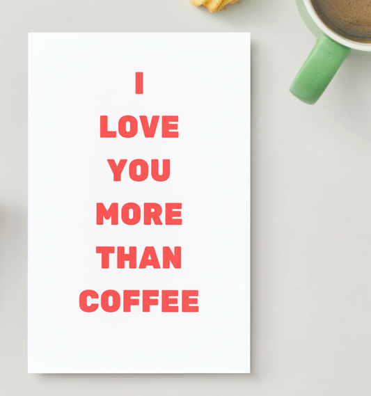I love you more than | Personalised Valentine's Day card