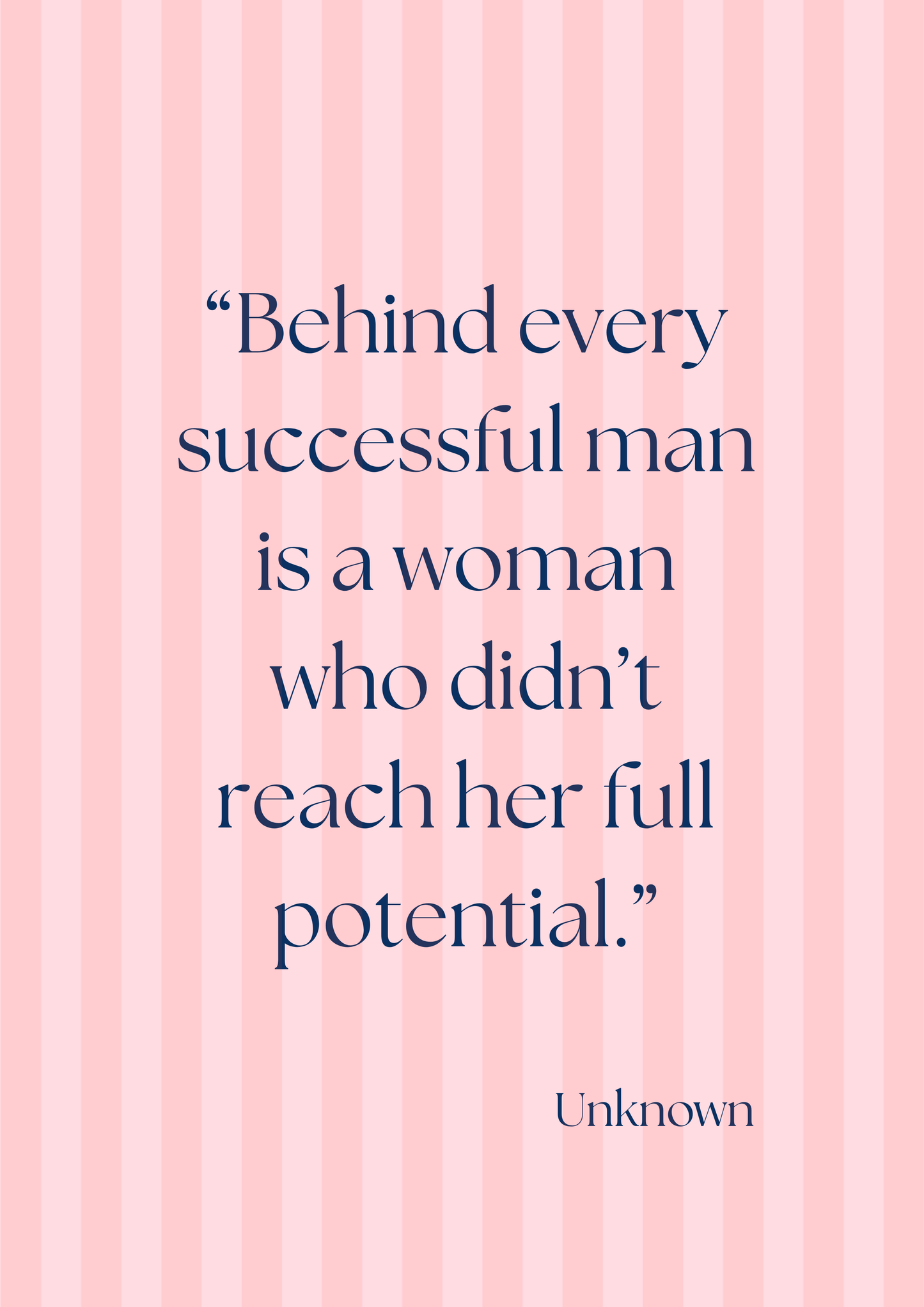 Behind every successful man wall art quote print