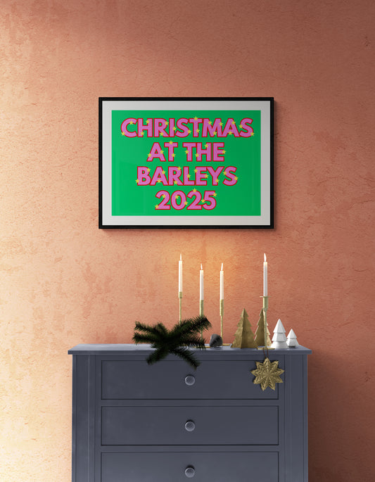 Personalised family Christmas signs