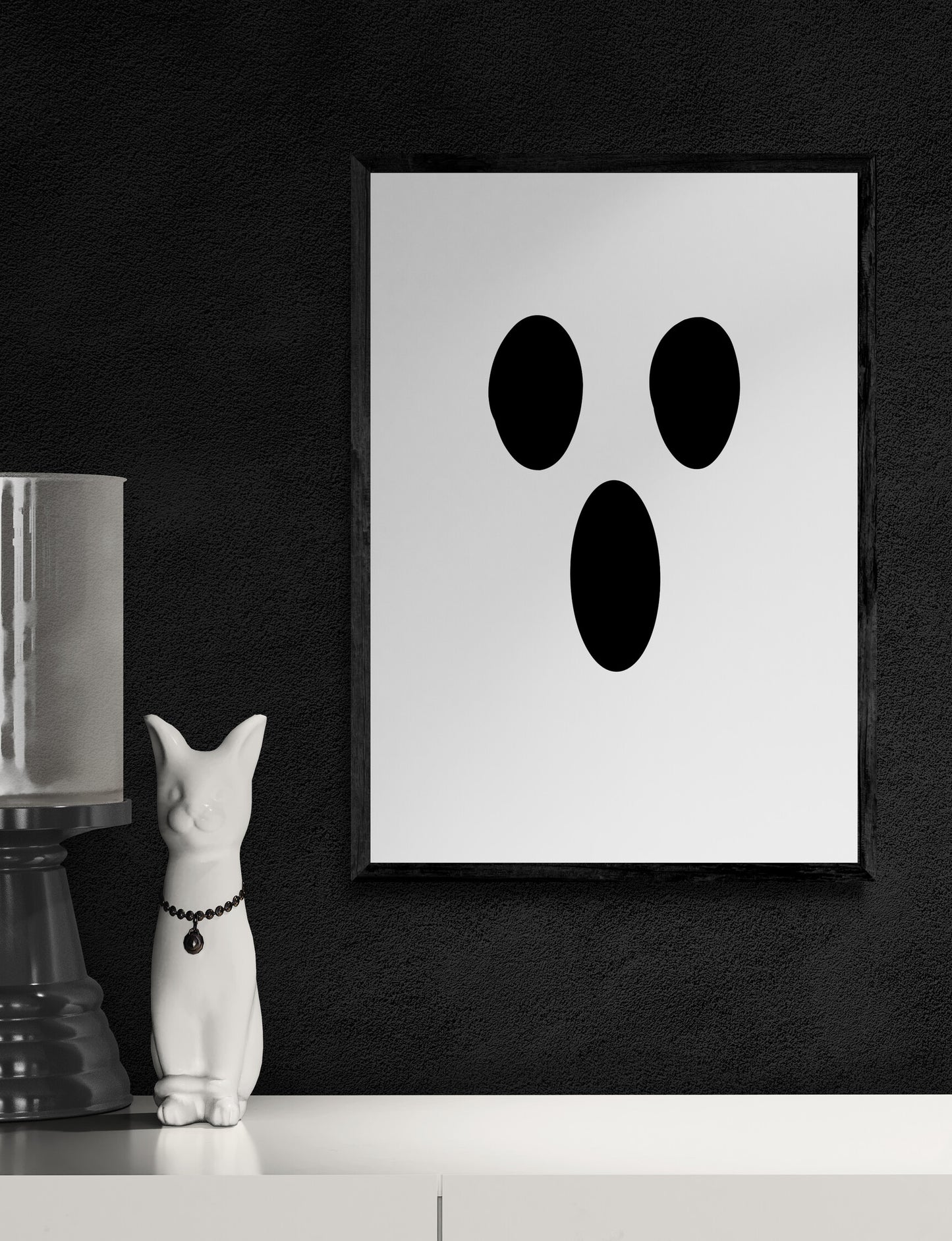 Glow in the dark spooky ghost