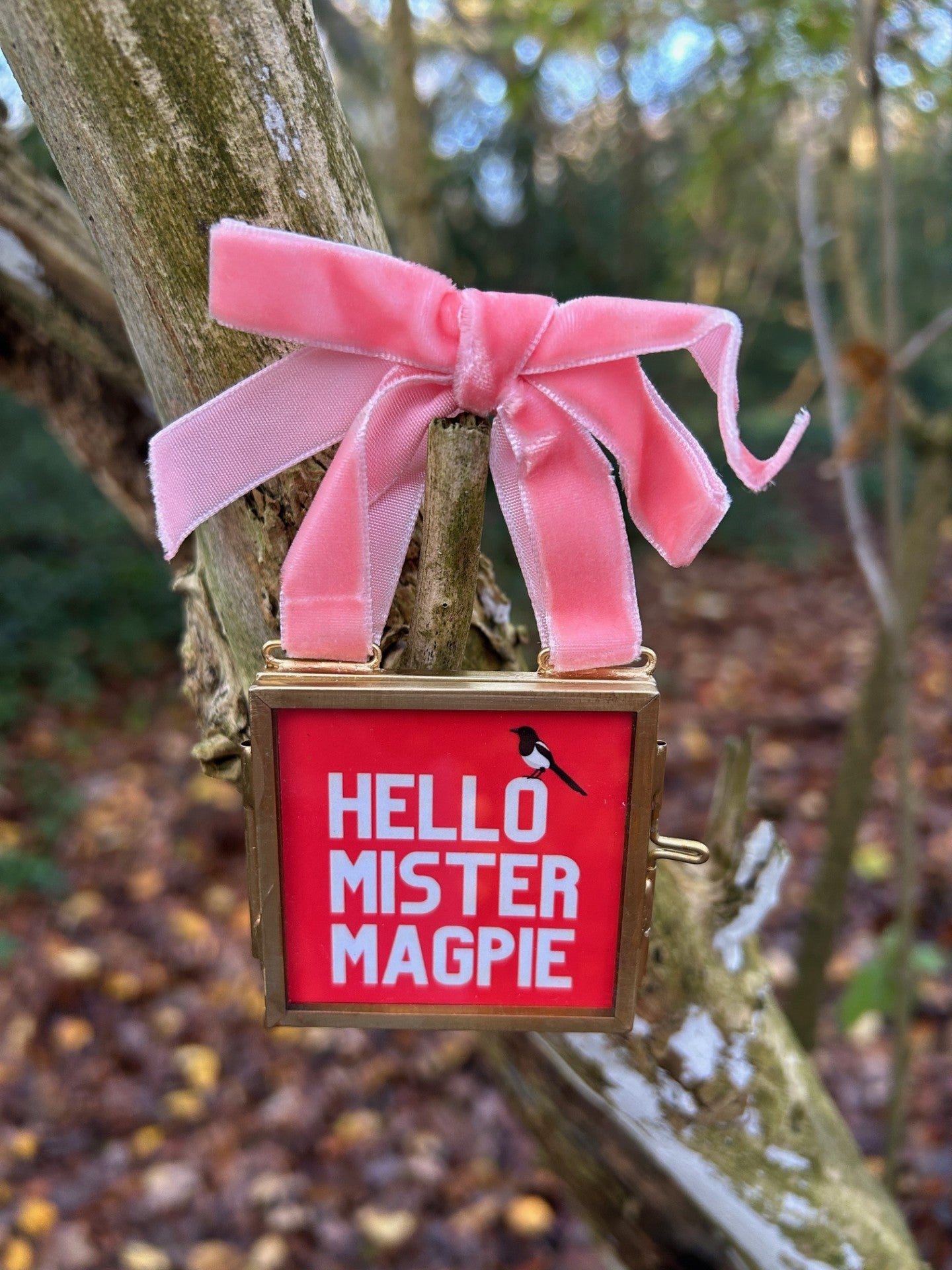 Mini print Christmas tree decorations (includes frame)