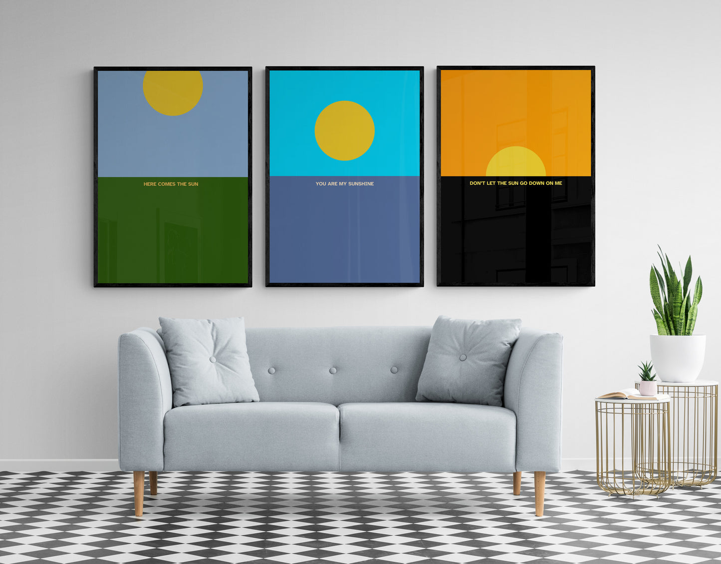 A day in the life of the sun wall art print