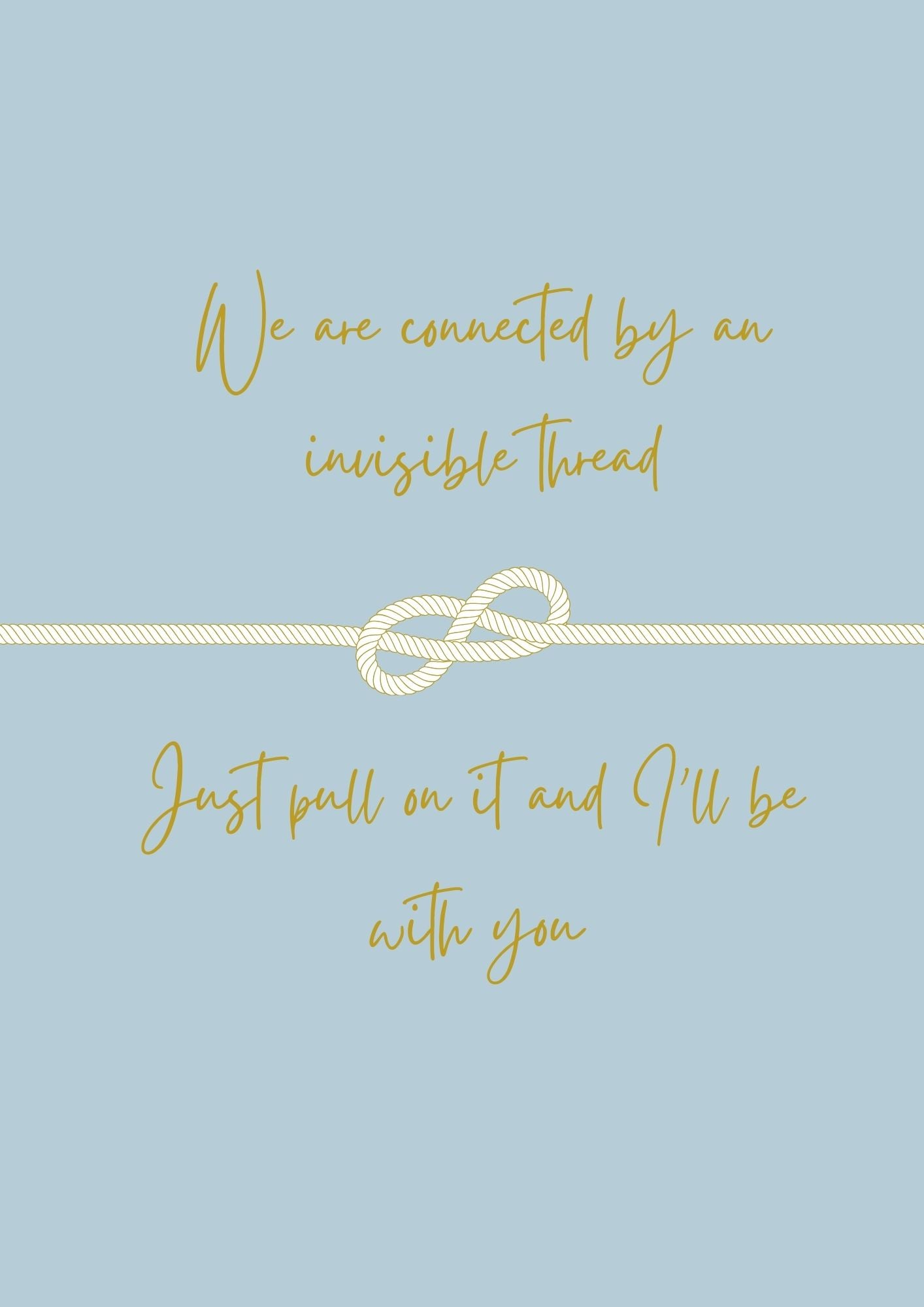 The Invisible thread wall art print