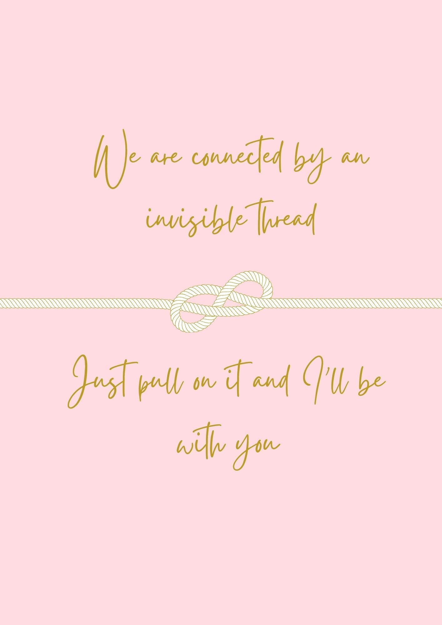The Invisible thread wall art print