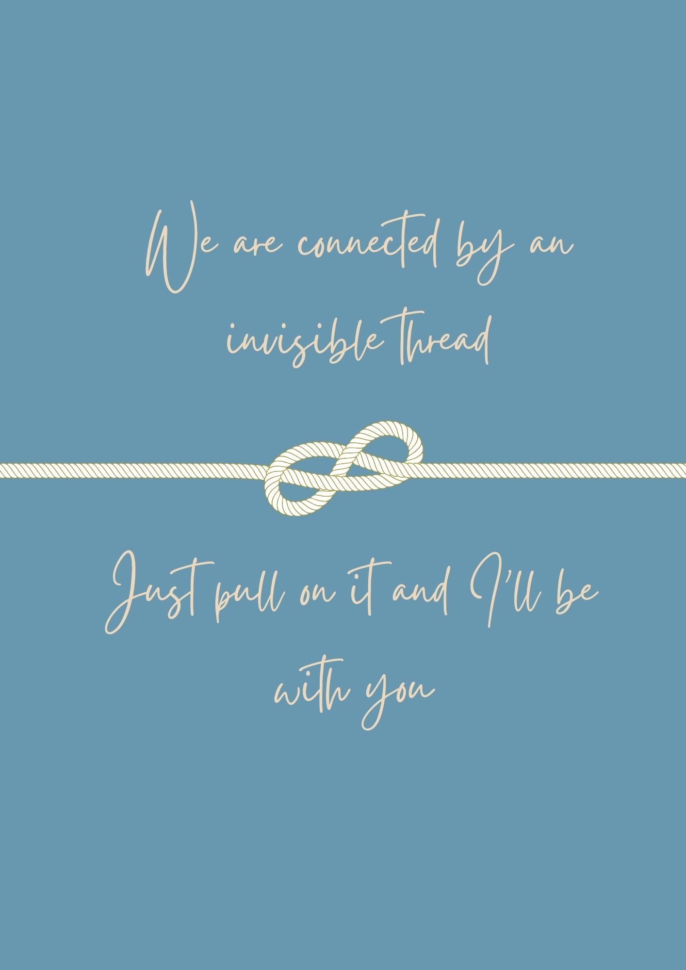 The Invisible thread wall art print
