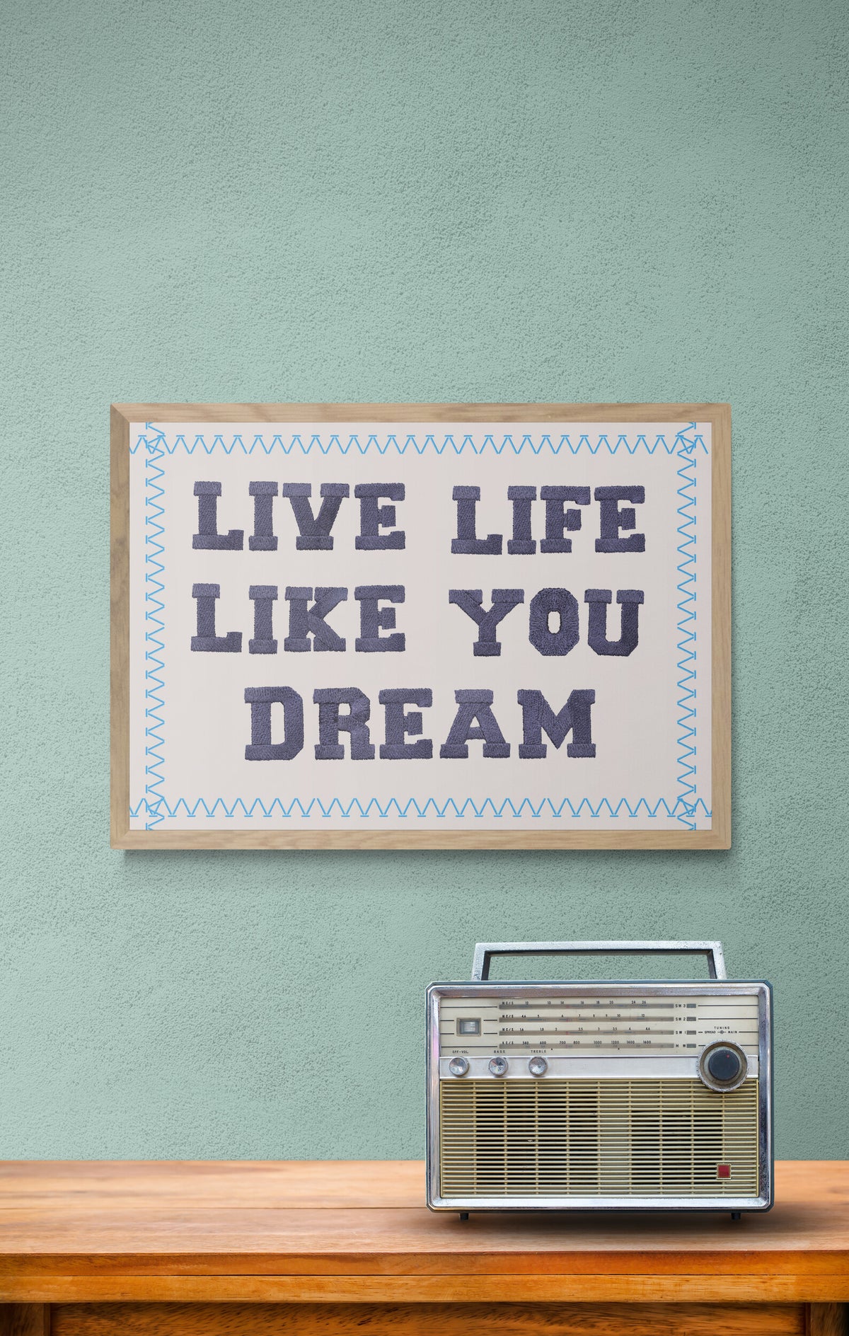 Live life like you dream wall art print
