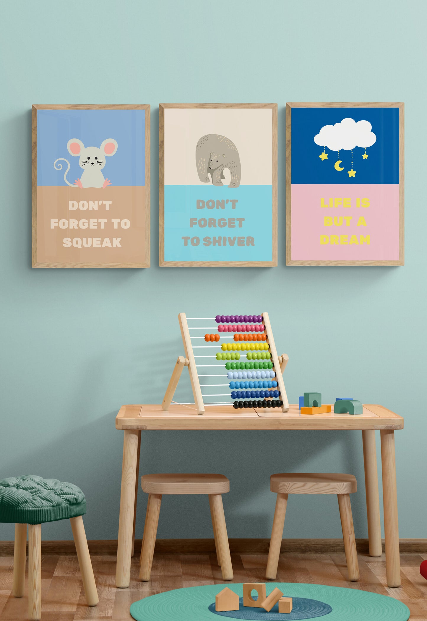 Row row row your boat wall art print collection