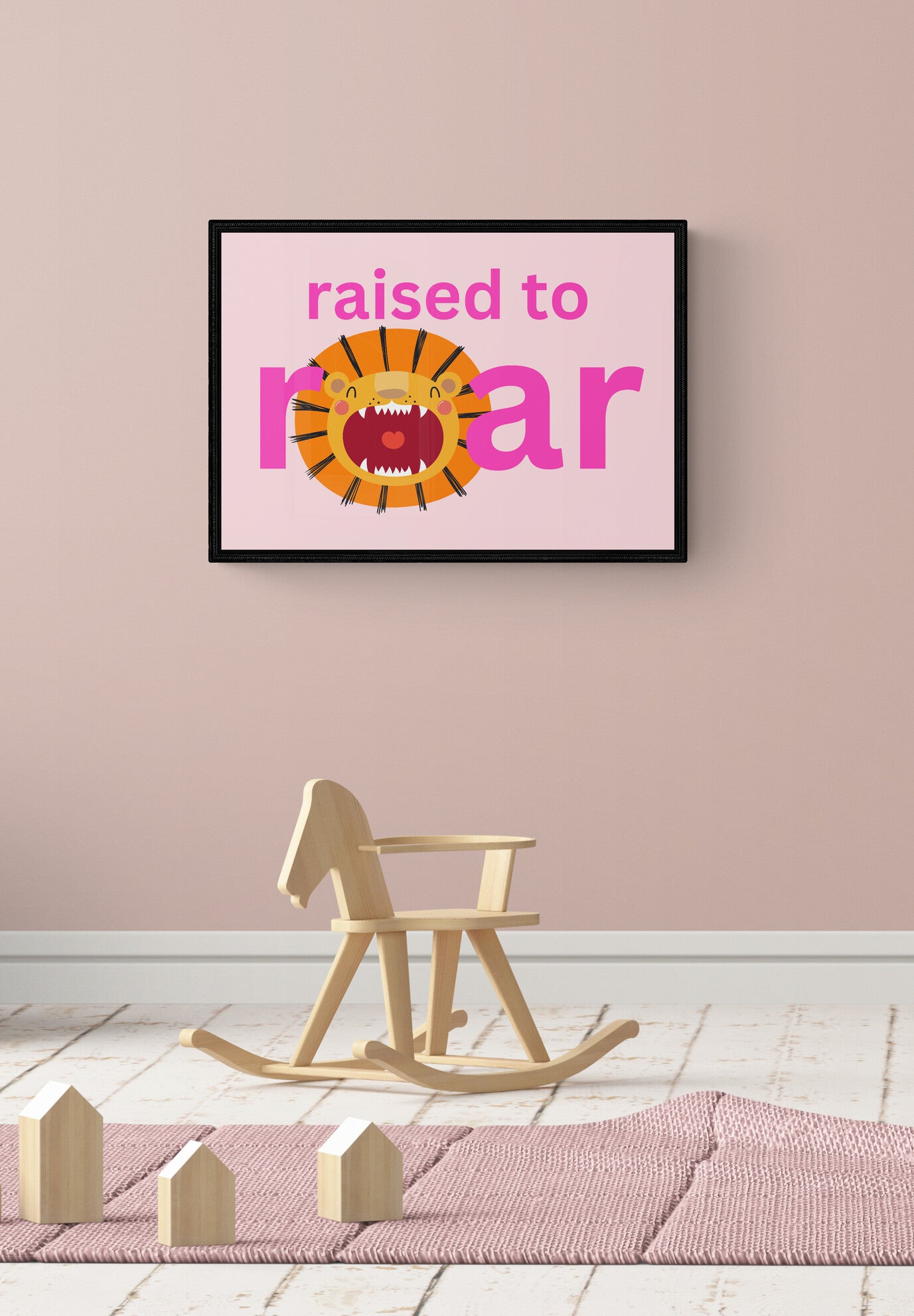 Raised to Roar wall art print