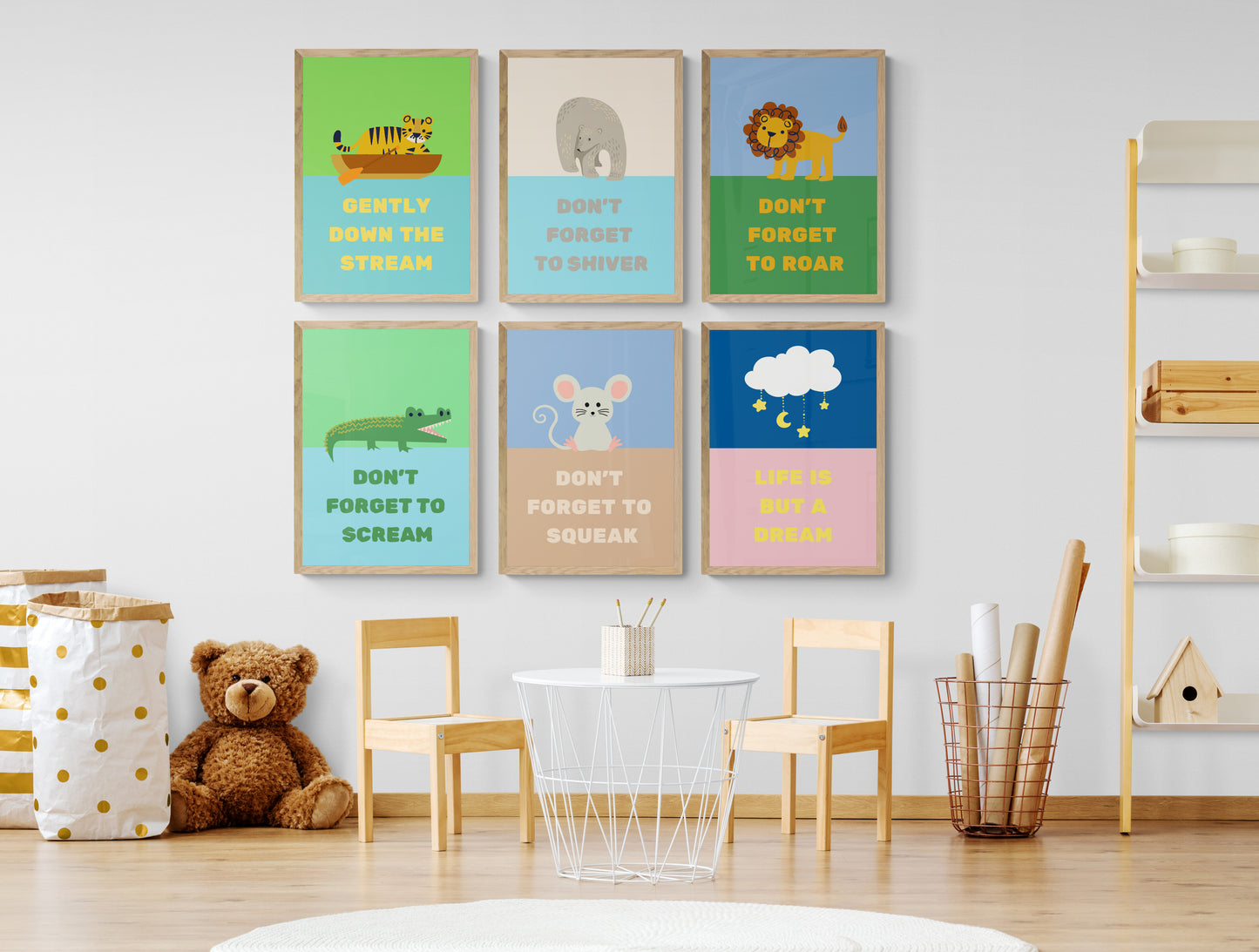 Row row row your boat wall art print collection
