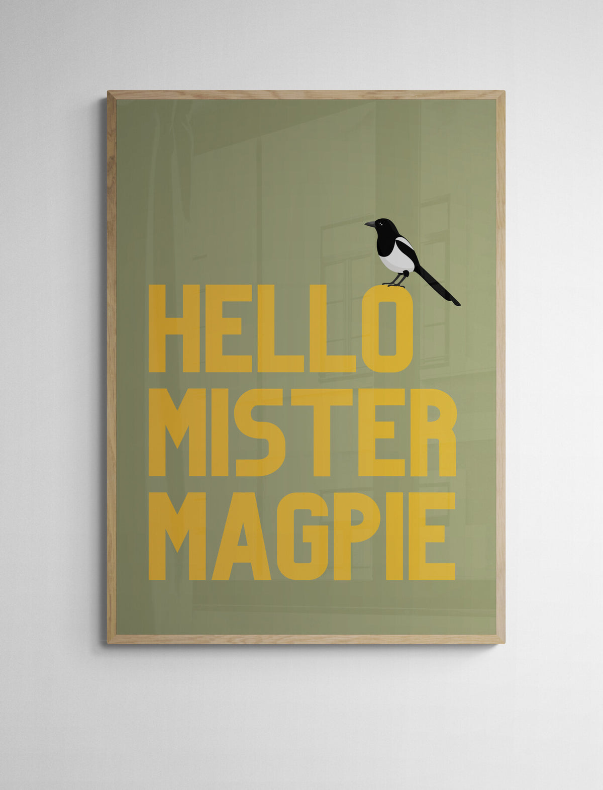 Hello Mister Magpie wall art print