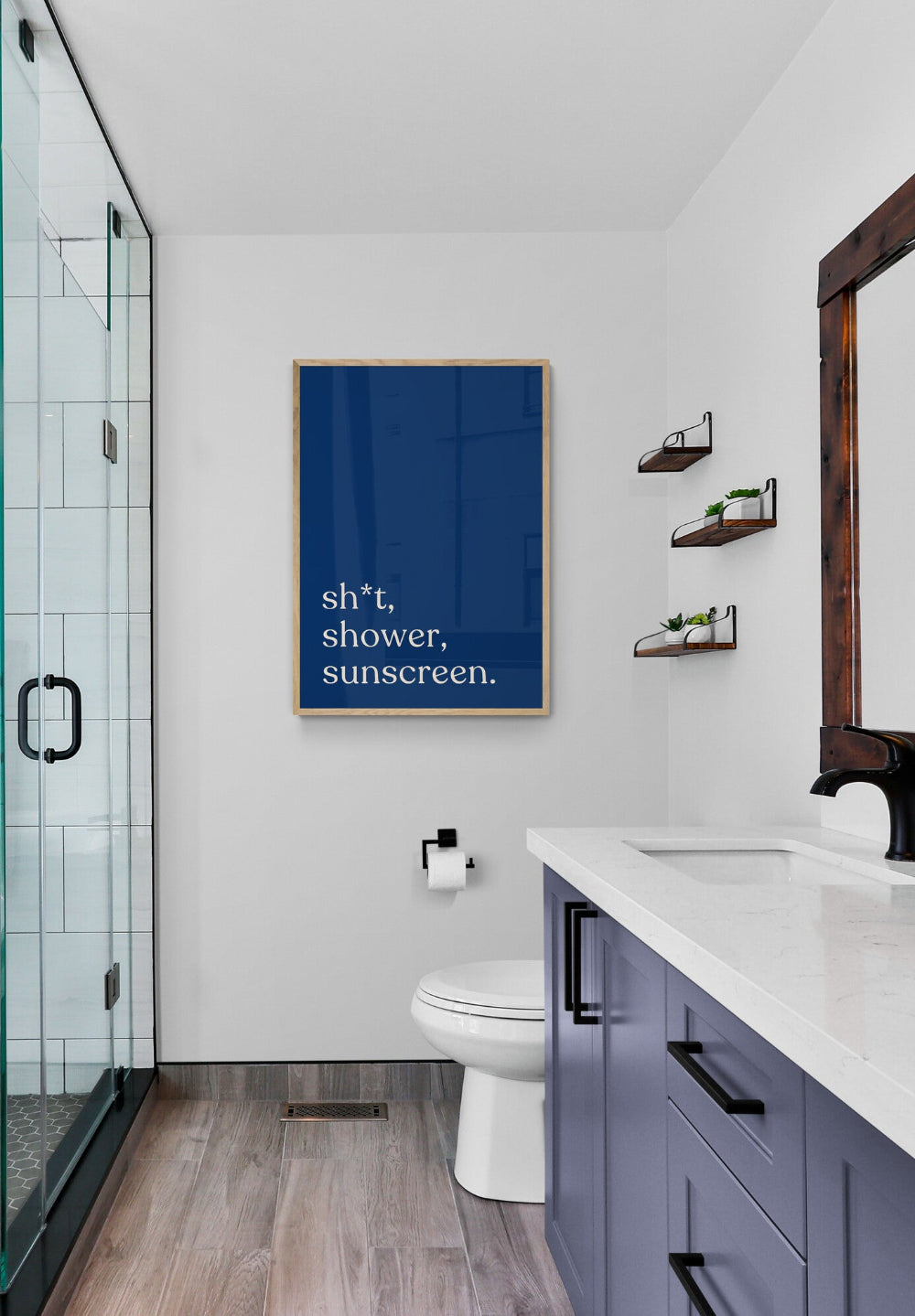 Sh*t, Shower, Sunscreen | DIC x Barley Designs Men's SPF Art Print