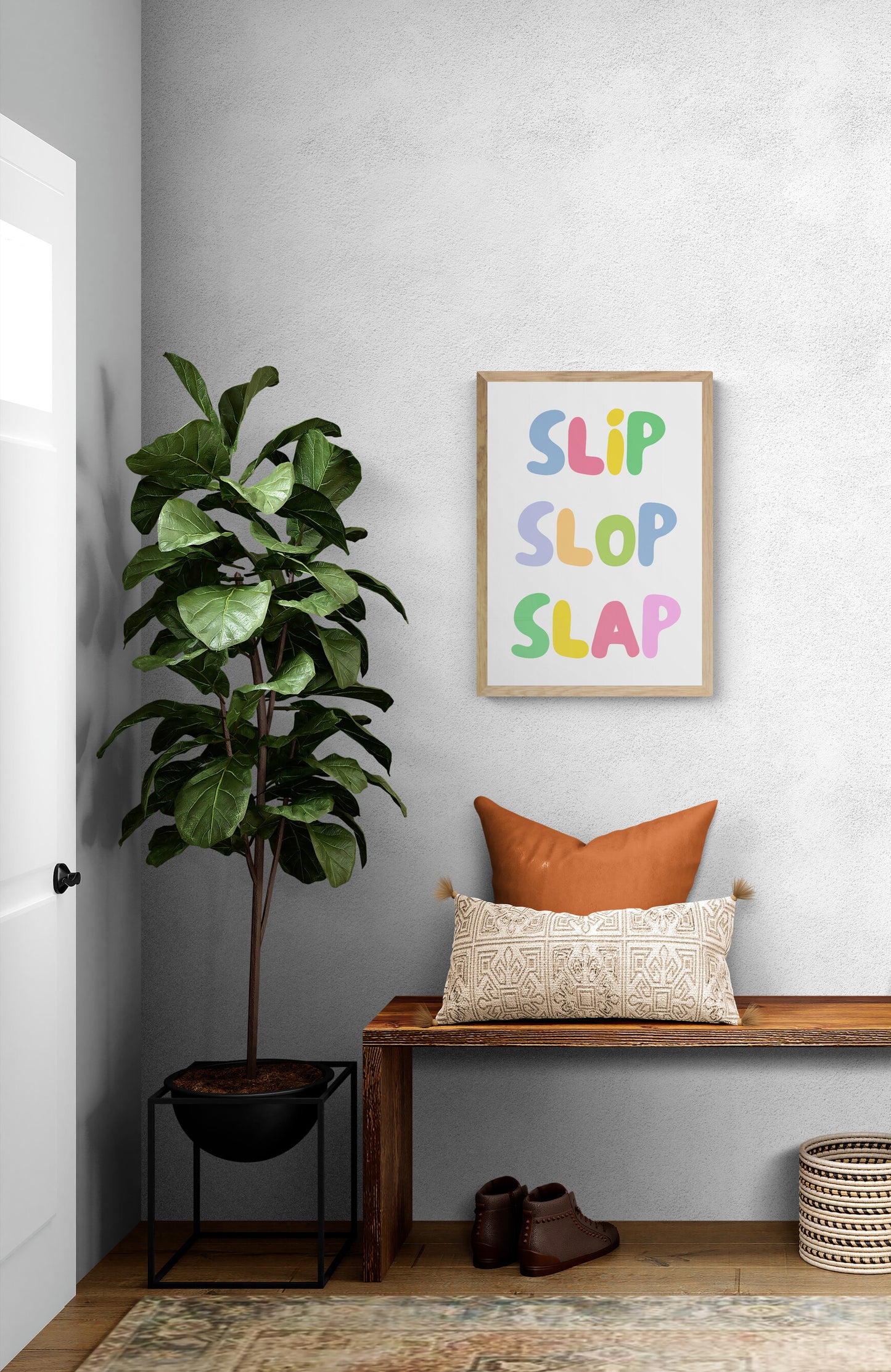 Slip slop slap wall art print