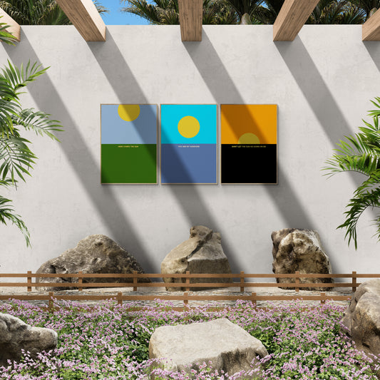 A day in the life of the sun wall art print