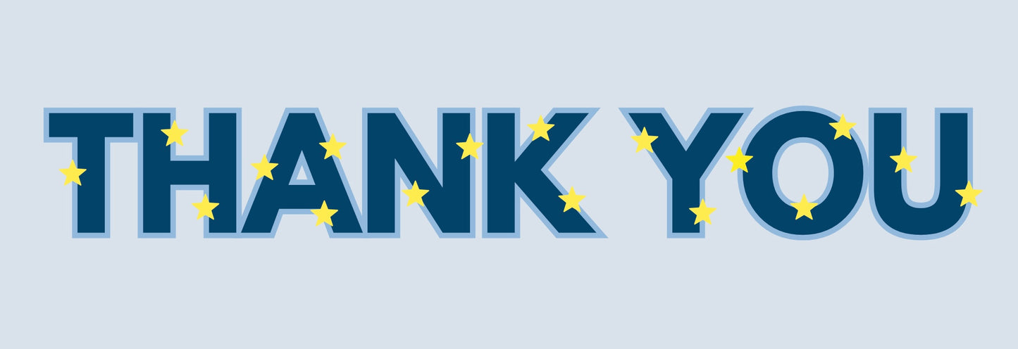 Christmas "thank you" signs